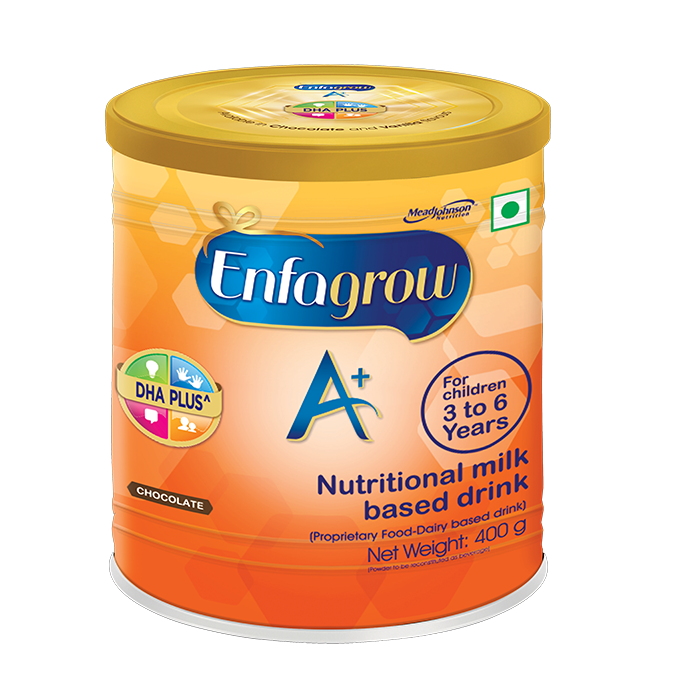 Enfagrow A+  chocolate-Pack of 5 (400g each) based nutritional milk for 3yrs+  toddlers | Enfashop In