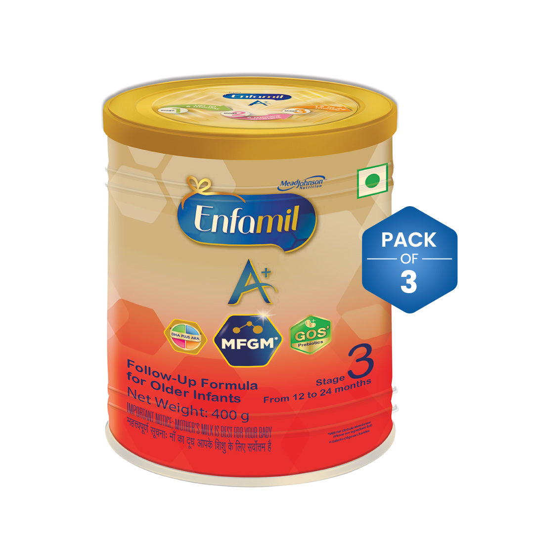 Enfamil A+ Stage 3 400g (Pack of 3) - Follow-up Formula