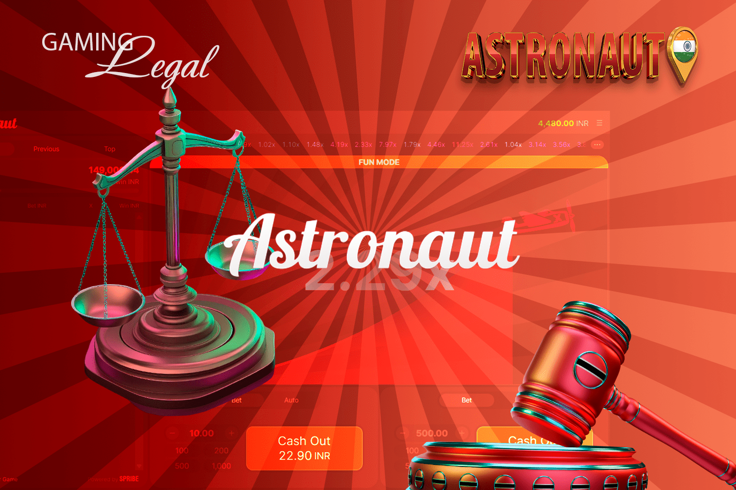 Astronaut game is completely legal in India